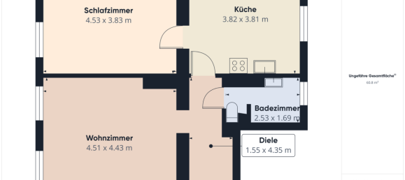 2 rooms Apartment in Ansfelden, Austria No. 253271 18