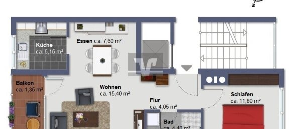 Apartamento de 2 habitaciónes en Ludwigshafen am Rhein, Germany No. 281901 12