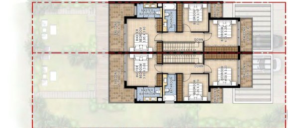 Moradia em banda T4 em DAMAC Hills (Akoya by DAMAC), UAE N.º 12799 14