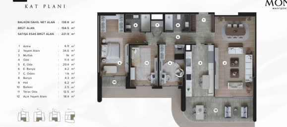 Apartamento de 3+1 en Izmir, Turkey No. 40601 19