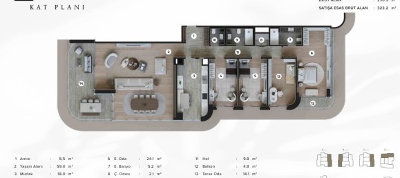 Apartamento de 3+1 en Izmir, Turkey No. 40601 22
