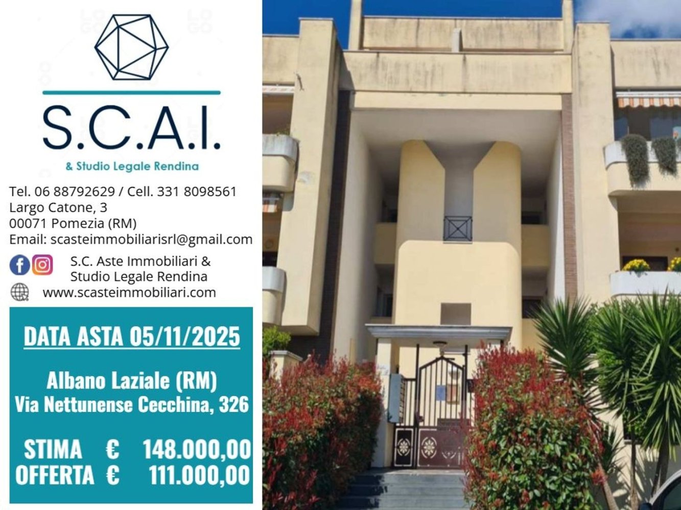 3 bedrooms Apartment in Albano Laziale, Italy No. 401533