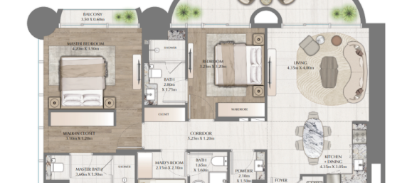 Studio à Downtown Dubai (Downtown Burj Dubai), UAE No. 121459 9