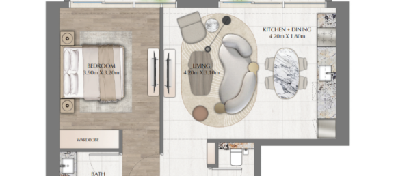 Studio à Downtown Dubai (Downtown Burj Dubai), UAE No. 121459 8