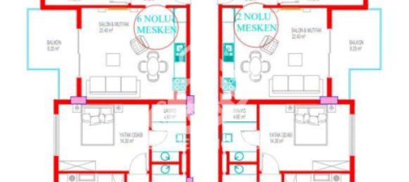 Apartment 1+1 in Oba, Turkey No. 10668 3