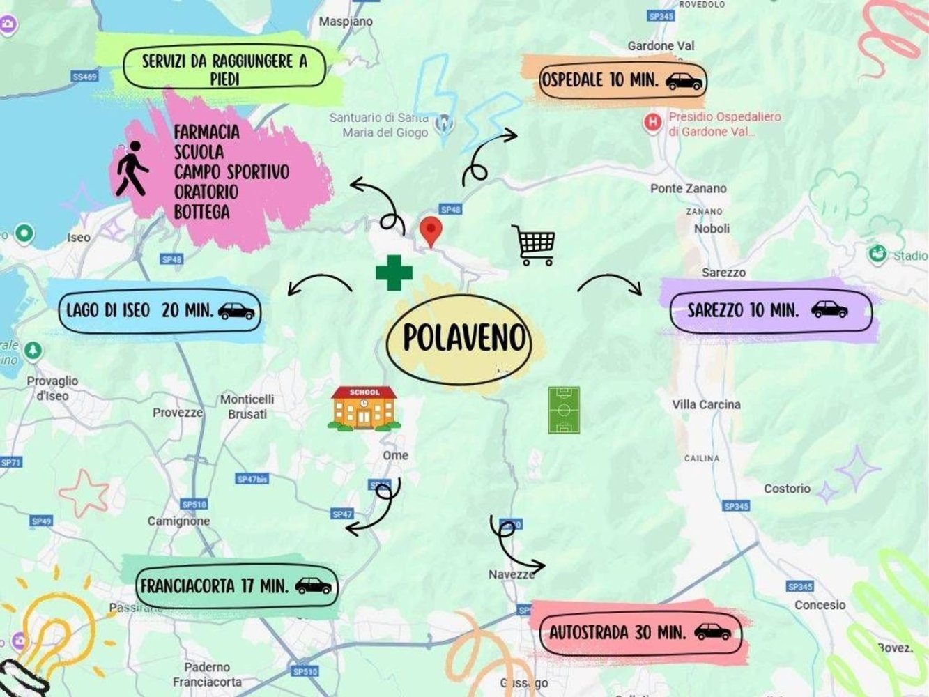 Apartamento de 3 dormitorios en Polaveno, Italy No. 381866