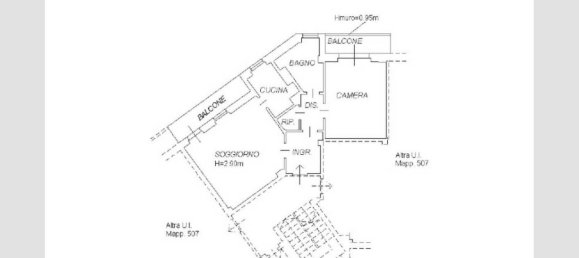 Квартира с 2 спальнями в Боргосезия, Италия № 135028 4