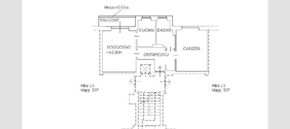 Квартира с 2 спальнями в Боргосезия, Италия № 135028 3