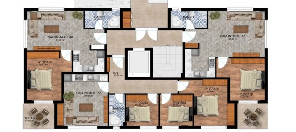 Apartment 1+1 in Antalya, Turkey No. 32314 9