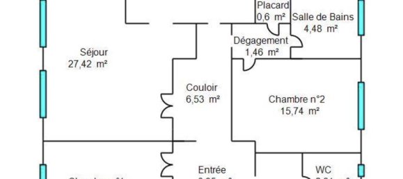 Квартира с 2 спальнями в Лингольсхайм, Франция № 209943 2