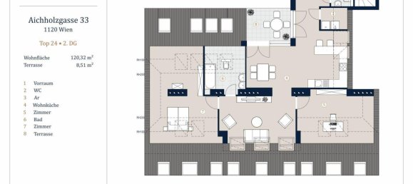 Ático de 3 habitaciónes en Meidling, Austria No. 147256 24