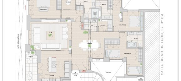 Квартира с 3 спальнями в Мадрид, Испания № 125826 12