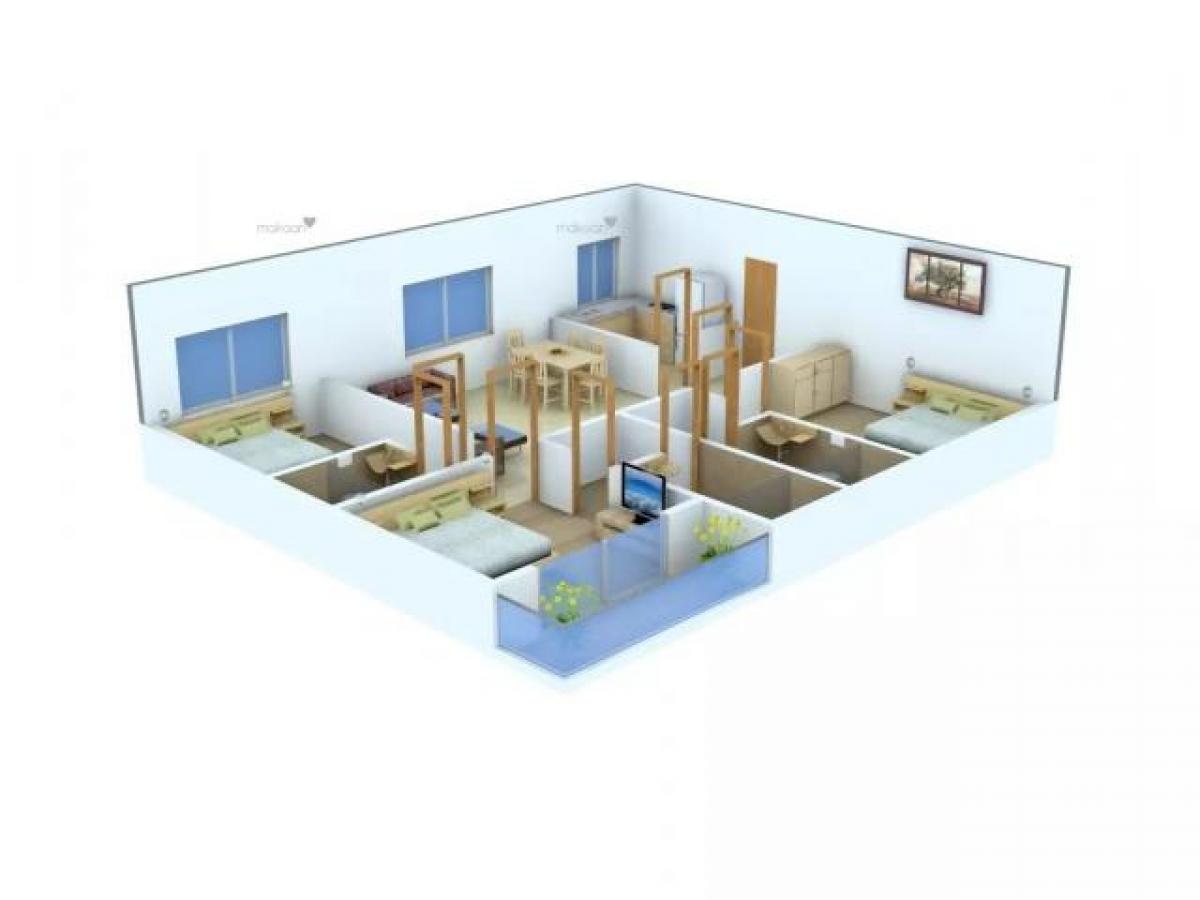 3 bedrooms House in Kolkata, India No. 44018