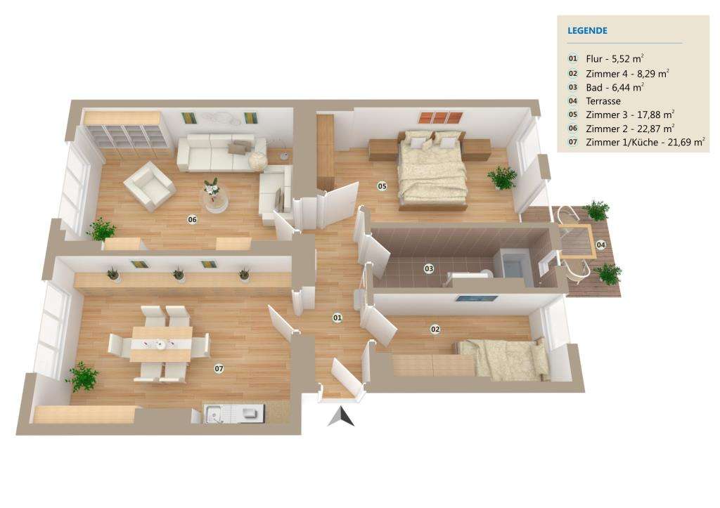 Apartamento T3 em Moabit, Germany N.º 85347