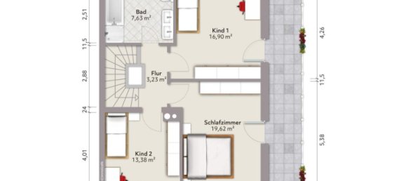 Таунхаус с 4 спальнями в Розенхайм, Германия № 229380 22