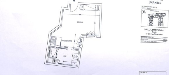 1 chambre Appartement à Clichy, France No. 162690 2