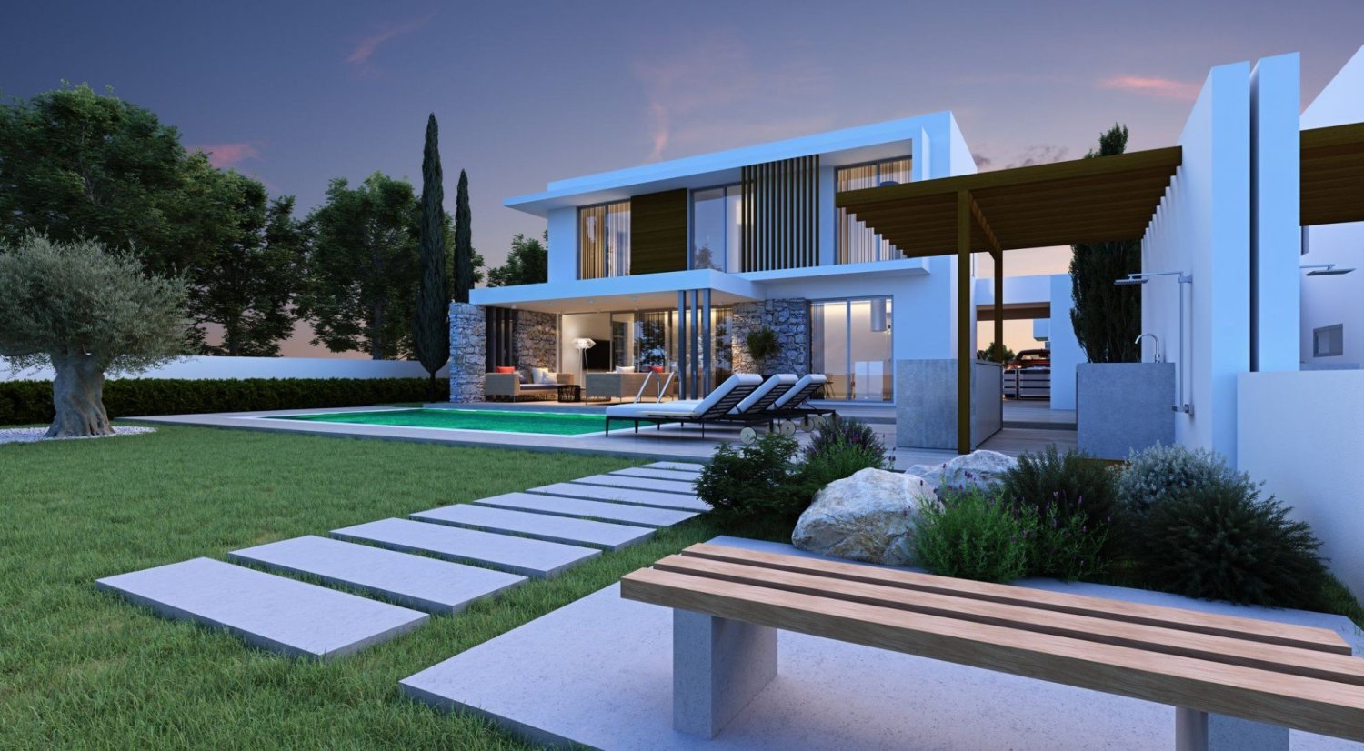 Villa T4 em Pervolia, Cyprus N.º 32917