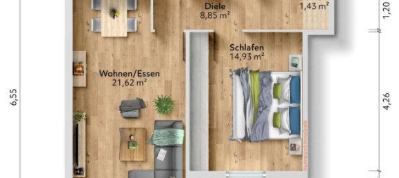 1 غرف نوم شقة في Mettmann, Germany رقم 136215 21