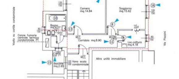 2 rooms Apartment in Ponte San Pietro, Italy No. 185016 16