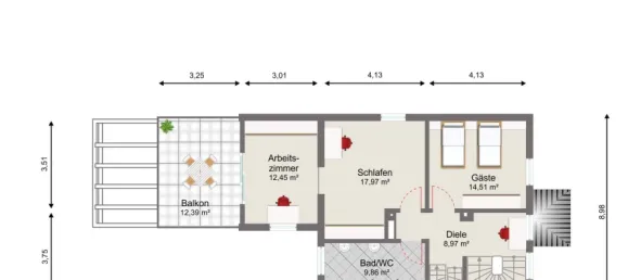 4 غرف نوم تاون هاوس في Hof, Germany رقم 319500 23