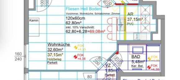 3 rooms Apartment in Wahring, Austria No. 61504 39