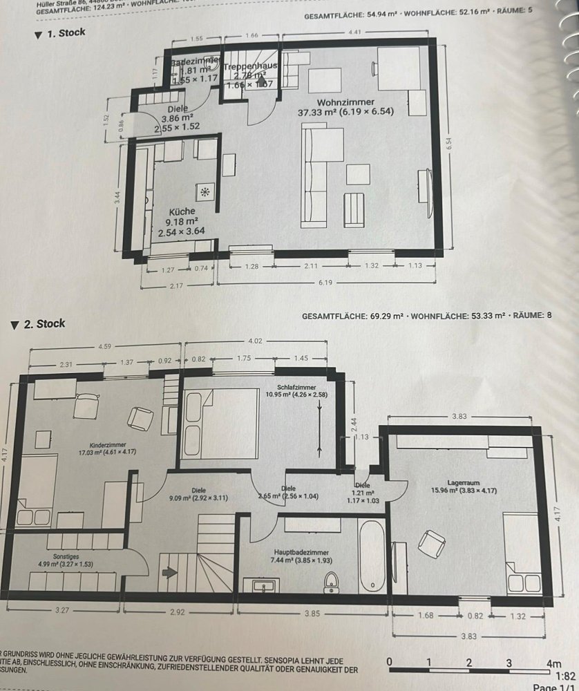 Apartamento de 1 dormitorio en Bochum, Germany No. 307781