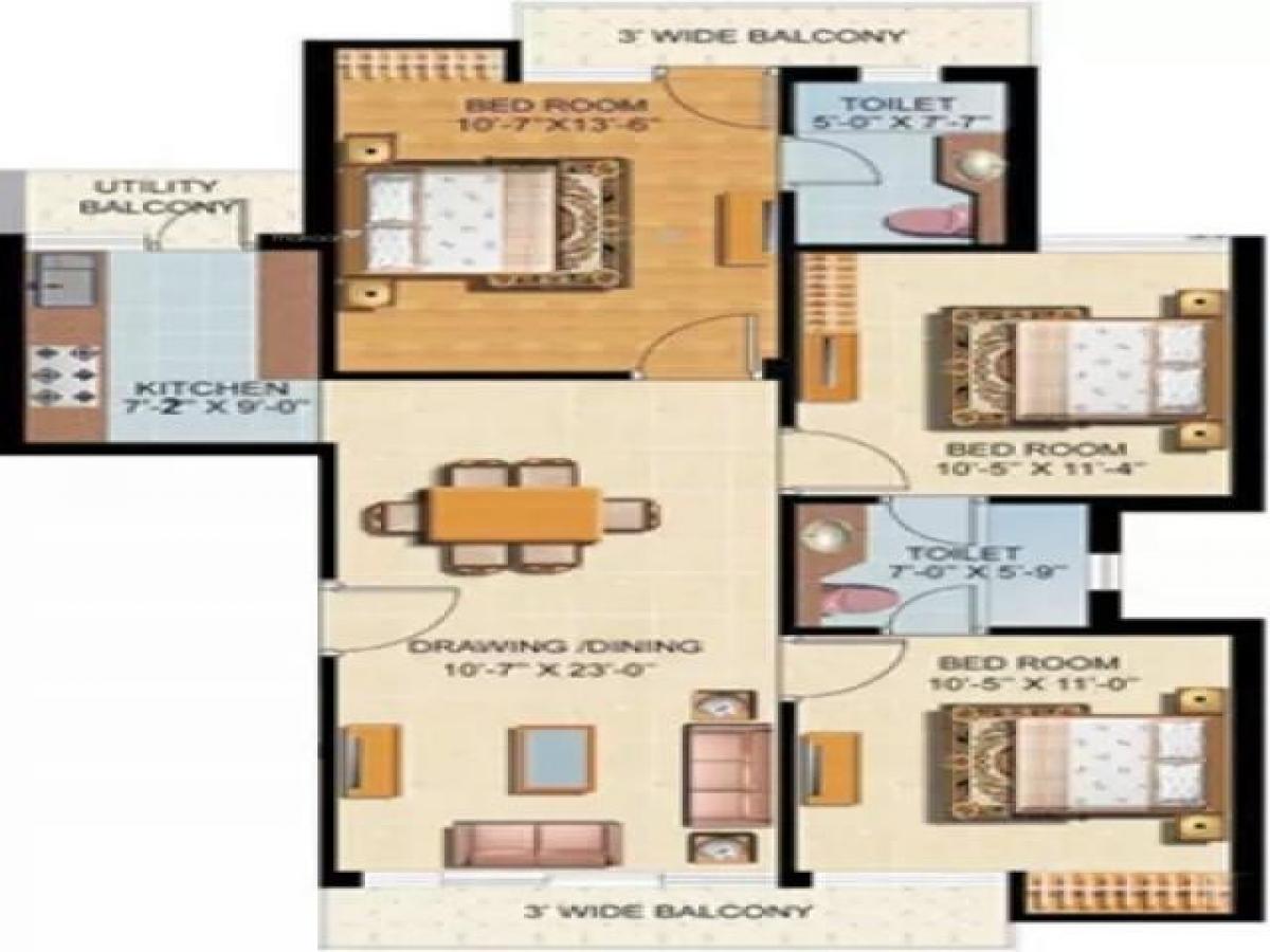 3 bedrooms House in Mohali, India No. 64245