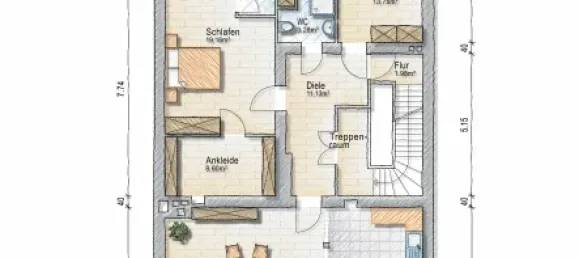 2 Schlafzimmer Doppelhaus in Düsseldorf, Germany, Nr. 351295 33