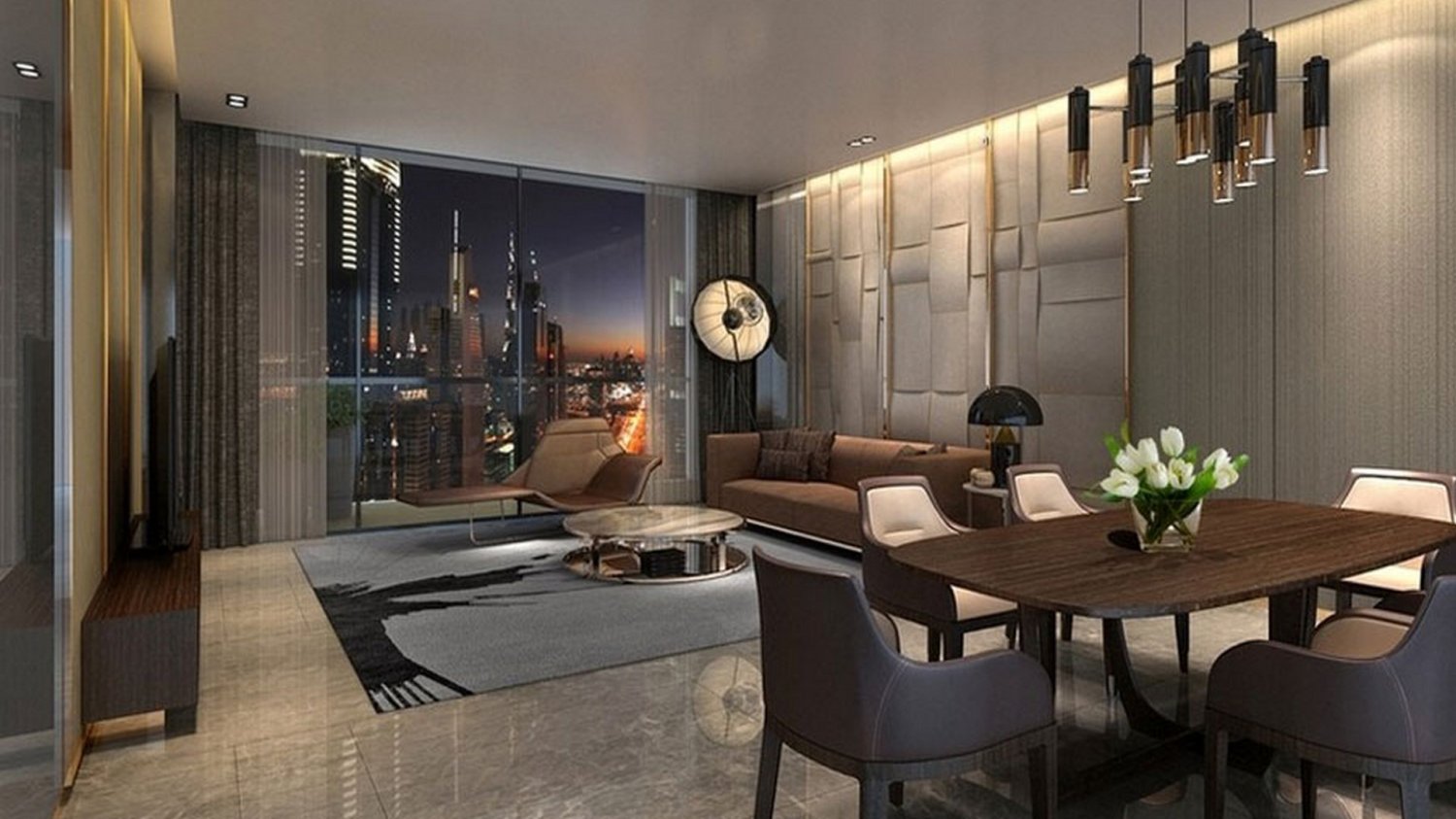  شقة في THE STERLING, الخليج التجاري, UAE 44.5متر مربع رقم 58245