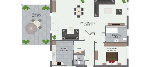 3-salle Appartement à Eimsbuttel, Germany No. 52102 14