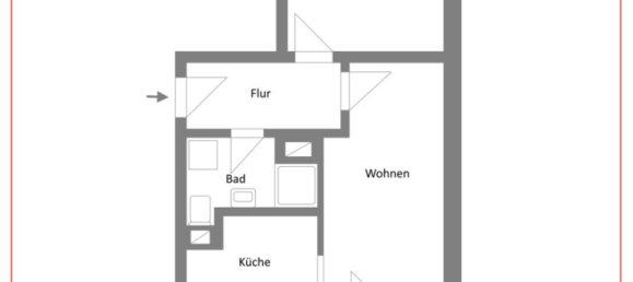 2 rooms Apartment in Dresden, Germany No. 696 4
