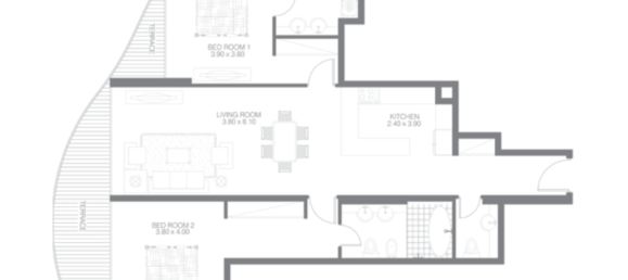 Apartamento de 1 dormitorio en Palm Jumeirah, UAE No. 121051 3