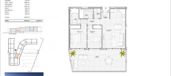 Квартира с 2 спальнями в Адехе, Испания № 24726 34