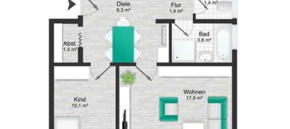 3-Zimmer Wohnung in Heilbronn, Germany, Nr. 326209 16