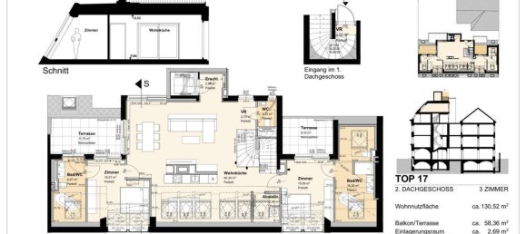 4 rooms Penthouse in Margareten, Austria No. 170931 52