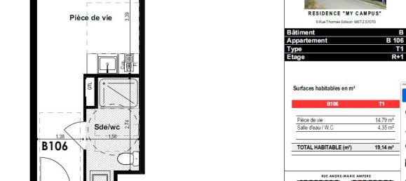 استوديو في Metz, France رقم 75371 4