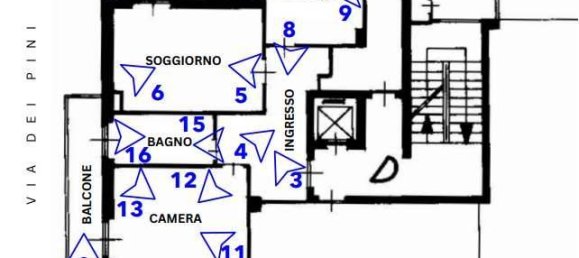 1 bedroom Apartment in Melegnano, Italy No. 7982 9