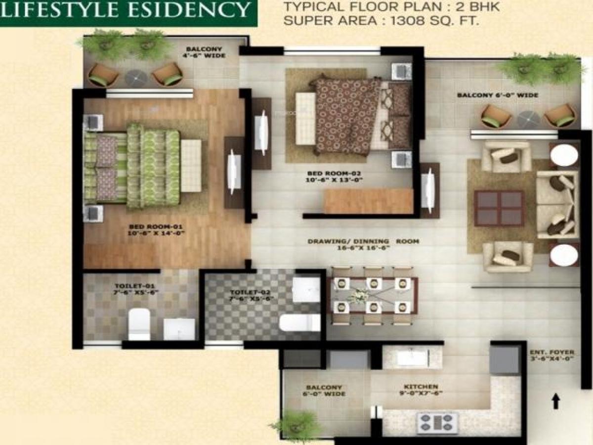 2 bedrooms House in Mohali, India No. 48360