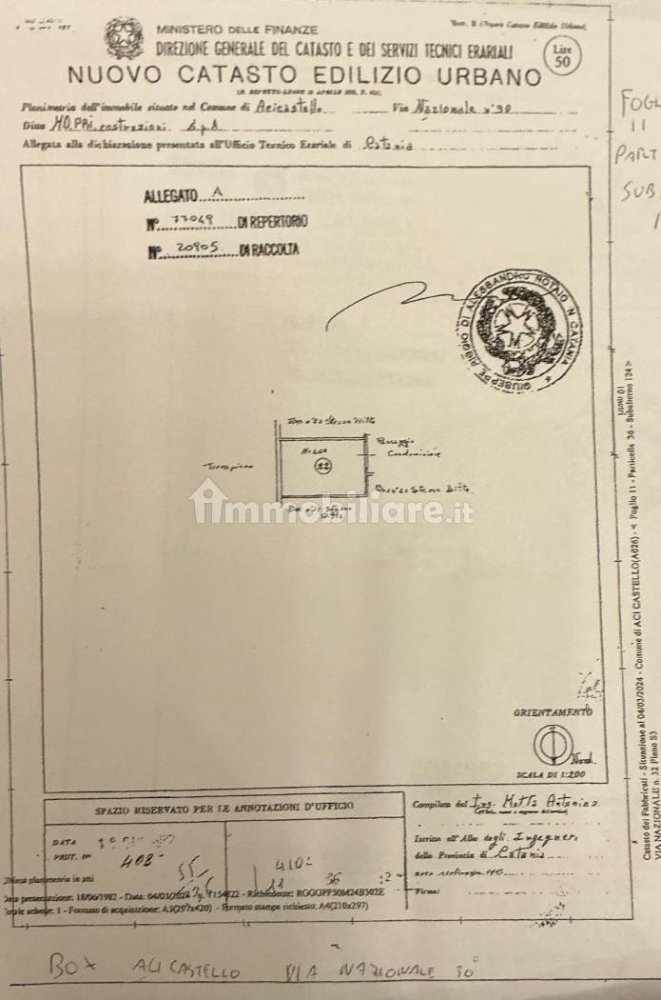 Garage in Aci Castello, Italy 32m², Nr. 251161