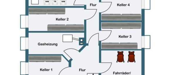 Квартира с 2 комнатами в Гютерсло, Германия № 357885 9