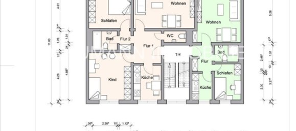 Квартира с 4 спальнями в Вильгельмсхафен, Германия № 55439 33