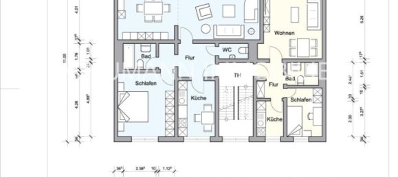 Квартира с 4 спальнями в Вильгельмсхафен, Германия № 55439 34