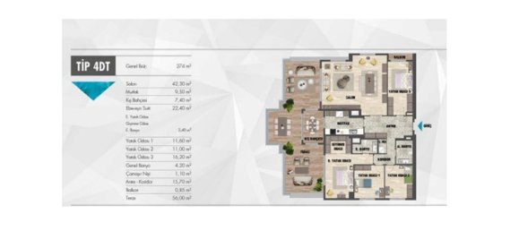 4 rooms Apartment in Kartal, Turkey No. 21880 23