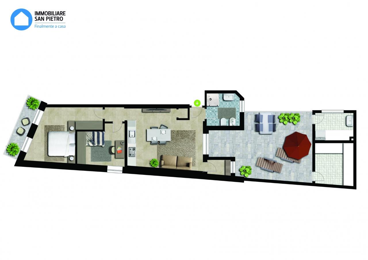 Apartamento de 3 divisões em Bondeno, Italy N.º 30158