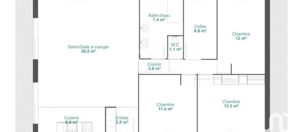 Villa de 3 dormitorios en Tournus, France No. 203706 13