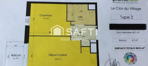 1 Schlafzimmer Wohnung in Wattignies, France, Nr. 47939 8