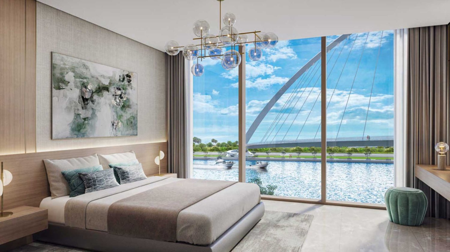 Apartamento de 1 dormitorio en CANAL FRONT RESIDENCES, Al Safa, UAE No. 59730