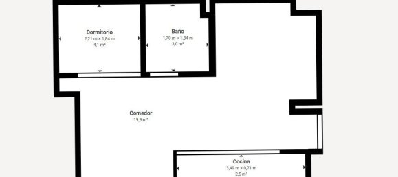 Квартира 33м² в Торревьеха, Аликанте, Валенсия, Испания № 369916 14