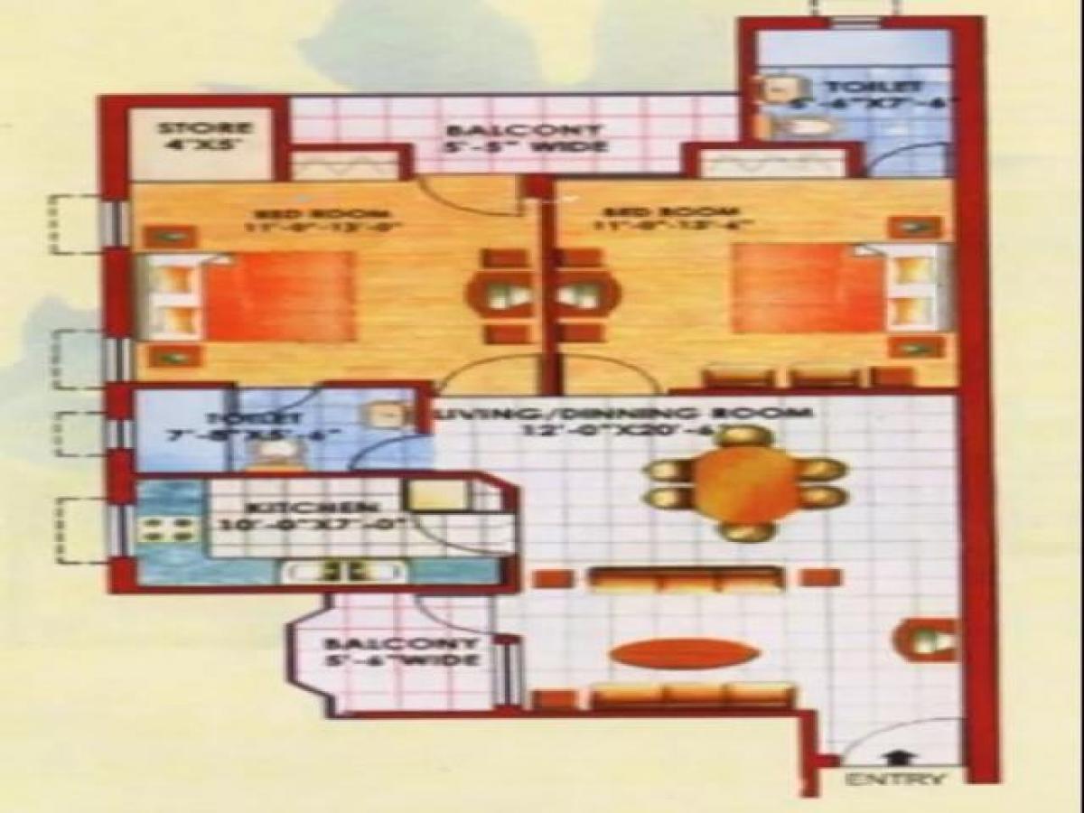 2 Schlafzimmer Haus in Ghaziabad, India, Nr. 2466