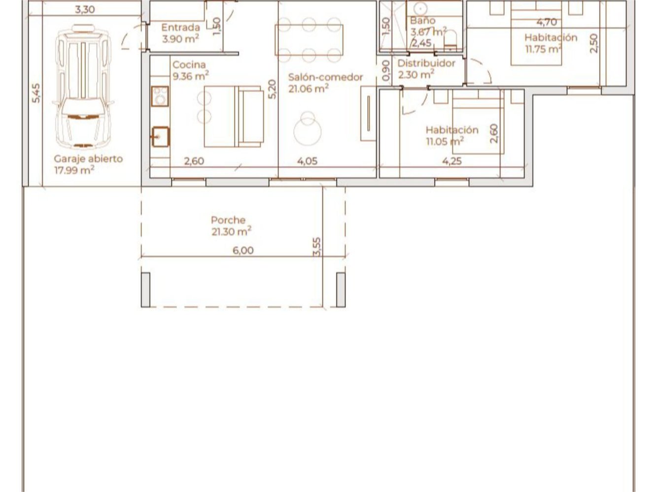 2 bedrooms House in Zaragoza, Spain No. 207036